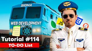 TodoList App using React Tailwind amp React Icons  Sigma Web Development Course  Tutorial 114 [upl. by Llessur]