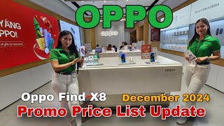 OPPO Promo Price List Update December 2024 Oppo Find X8 Oppo Reno 12 Series A Series [upl. by Hairahcaz393]