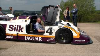 Jaguar XJR9 Silk Cut Le Mans Winning Car with Justin Law  Loud Revs and Exhaust [upl. by Ddot]