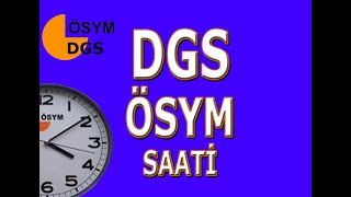 REKLAMSIZ DGS ÖSYM SAATİ 135 DAKİKA kpss yks tyt ales dgs ösym saati ösymsaati [upl. by Ecertak]