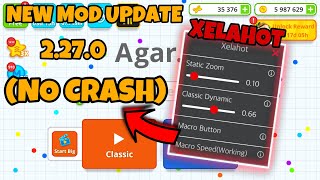 NEW UPDATE MOD IOS XELAHOT NO CRASH  CUSTOM SKIN VERSION 2270 AGARIO MOBILE [upl. by Weeks]