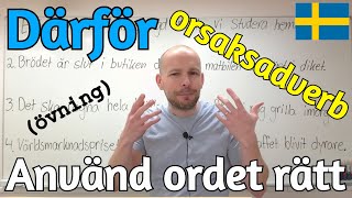 Därför använd ordet rätt orsaksadverb SFI [upl. by Weisberg]