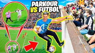 PARKOUR vs FÚTBOL⚽ Imposible no reír😂 20 [upl. by Rolyt]