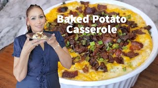 Baked Potato Casserole Need a side dish Make this😁 [upl. by Abdulla867]