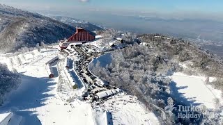 skiing at kartepe ski center Izmit  Short vlog  Turkey [upl. by Doomham]