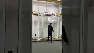 Custom made aluminum bifold door testingdoors bifolddoors foldingdoors bifoldingdoors testing [upl. by Derina492]