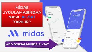 MİDAS UYGULAMASINDA NASIL AL SAT YAPILIR ABD Borsalarından Nasıl Hisse Alınır [upl. by Shelli]