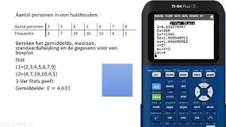 Statistiek met de grafische rekenmachine [upl. by Merv529]