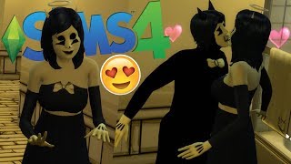 EL PRIMER BESO DE ALICE ANGEL CON BENDY  😍😍  SIMS 4 Bendy And The Ink Machine  DeGoBooM [upl. by Roanne]