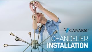 How to Install a Chain Link Chandelier  Canarm [upl. by Annayram920]