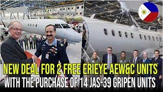 NEW DEAL FOR 2 FREE ERIEYE AEWampC UNITS WITH THE PURCHASE OF 14 JAS39 GRIPEN UNITS [upl. by Derron]