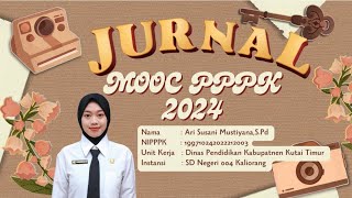 RESUME JURNAL MOOC PPPK 2024  MATERI AGENDA 123 [upl. by Bushweller315]