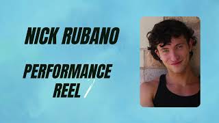 Nick Rubano Musical Theatre Reel [upl. by Larual]