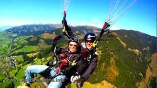 Roberts Tandem Paragliding Schmittenhöhe Zell am See Austria [upl. by Teahan]