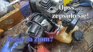 Nowa kosa za 159zł Kosa spalinowa NAC wymiana silnika Zrób to sam vlogbudowlany [upl. by Nnovahs]