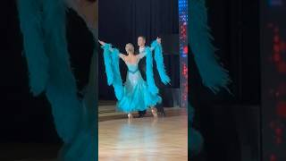 Viennese Waltz😘❤️😍 dance dancesport dancevideo choreography ballroomdance dress wow talent [upl. by Nnyled]