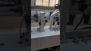 Automatic edge banding machine with 3 grooving and corner rounding function [upl. by Rabah]