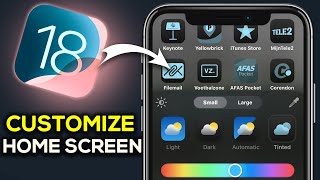 How To Customize Home Screen On Iphone iOS 18  Easy Guide [upl. by Ayaros]