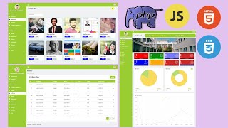 School Management system in PHP HTML CSS amp JQUERY AJAX Using MySQL Data base part 1 [upl. by Cormac]