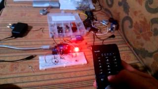 Arduino  Kızılötesi Kullanarak TV Kumandası ile LED Yakma Infared Receiver [upl. by Lesak]