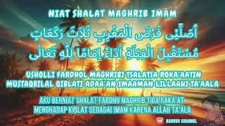 Niat Sholat Maghrib Imam [upl. by Asiluj]