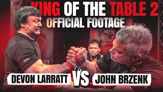 DEVON LARRATT vs JOHN BRZENK  KING OF THE TABLE 2 OFFICIAL FOOTAGE [upl. by Aicilana600]