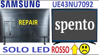 TV Samsung UE43NU7092 quot SOLO LED ROSSO quot [upl. by Lihcox167]