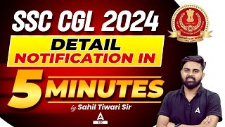 SSC CGL Notification 2024  SSC CGL Syllabus Salary Eligibility  Full Details [upl. by Carolle987]