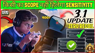 31 UPDATE🎯ZERO RECOIL🔥SENSITIVITY📱BGMI⁉️31 LASER SPRAY SENSITIVITY GYRO NO GYRO BEST SENSITIVITY [upl. by Aneeh]