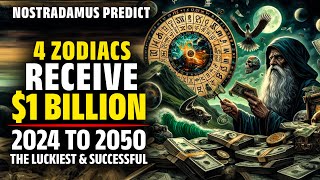 Nostradamus Predicted These 4 Zodiac Signs Receive 1 Billion USD From 2024 To 2050  Horoscope [upl. by Enneicul]