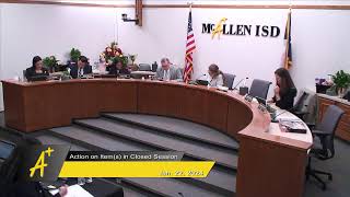 McAllen ISD Regular Board Meeting January 22 2024 [upl. by Ettennej]