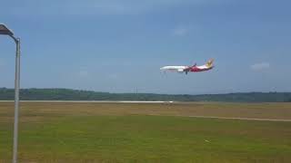 Kannur airport first flight landing [upl. by Anitnoc]