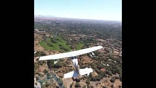 Aerial Scottsdale base of Camelback aviation microsoftflightsimulator cessna arizona reims [upl. by Dustan925]