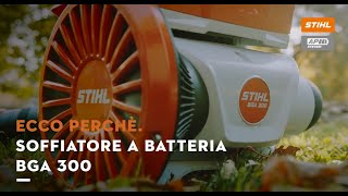 Soffiatore a batteria STIHL BGA 300 [upl. by Calabresi196]