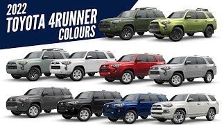 2022 Toyota 4Runner SUV  All Color Options  Images  AUTOBICS [upl. by Whit]