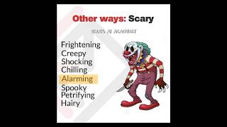 Synonyms Of quot BAD amp SPOOKY quot communicationskills englishlesson vocabulary foryou learnenglish [upl. by Amr79]