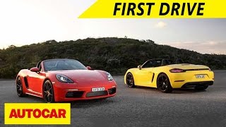 Porsche 718 Boxster  First Drive  Autocar India [upl. by Kippie]