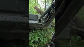 Skid loader working in the woods New Holland l170 [upl. by Ailed]