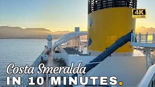 Costa Smeralda 4K 2024 ship tour in 10 minutes [upl. by Froma]