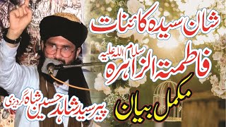 New Bayan Peer Syed Shahid Hussain Shah Gardezi  ShaneSyeda Fatima Zahra SA [upl. by Yesdnik534]