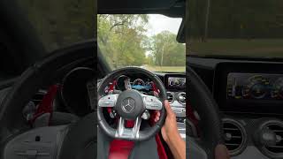 Insane pops and bangs on backroads in AMG C43 mercedes exhaust shorts [upl. by Salvadore]