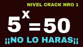 ¡¡¡GRAN ECUACIÓN EXPONENCIAL ¿PODRAS HACERLO🤔🥵😭😫 [upl. by Orsay]