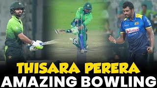 Thisara Perera Amazing Bowling  Pakistan vs Sri Lanka  PCB  MA2L [upl. by Ynnav]