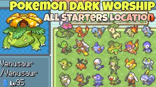 Pokemon Dark Worship Starters Location  Gen 18 All Starters Location [upl. by Kawai521]