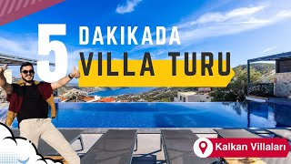 5 Dakikada Villa İnceliyorum 🏡 Kalkanda Lüks Tatil Villası Challenge VillaTatil LüksTatil [upl. by Mochun]