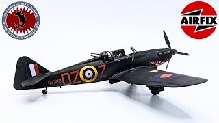 Airfix 172 Boulton Paul Defiant Full Build Shark Mouth Group Build [upl. by Zeph533]