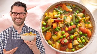 Easy Vegetable Soup Recipe  Beyond Easy [upl. by Adnoryt447]