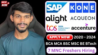 7 Companies Hiring Freshers  2020 To 2024 Batch  Apply Now [upl. by Eladal755]