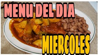 Menu del dia🔴POLLO en SALSA roja con CALABAZAS 🤤😋🍗🍗Martucha F [upl. by Itirp]