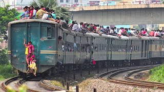 Most Overcrowded Train of Bangladesh Railway [upl. by Checani488]